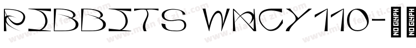 Ribbits WNCY110字体转换